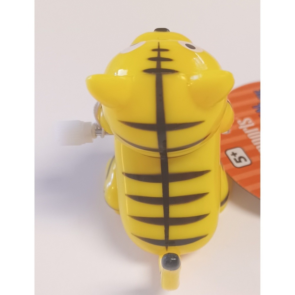 Vintage Pier 1 Yellow Striped Cat Tiger Flipping Flippin Wind Up Toy - WORKS! - Picture 5 of 8